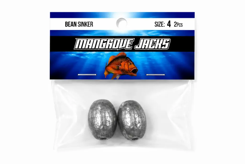 Mangrove Jacks Bean Sinker | Size 4 | 2 Pack