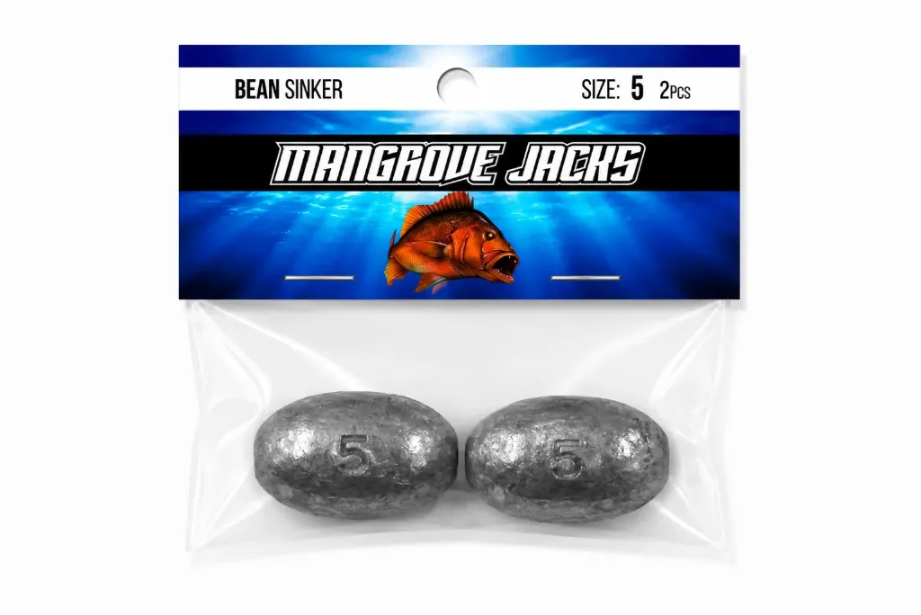 Mangrove Jacks Bean Sinker | Size 5 | 2 Pack