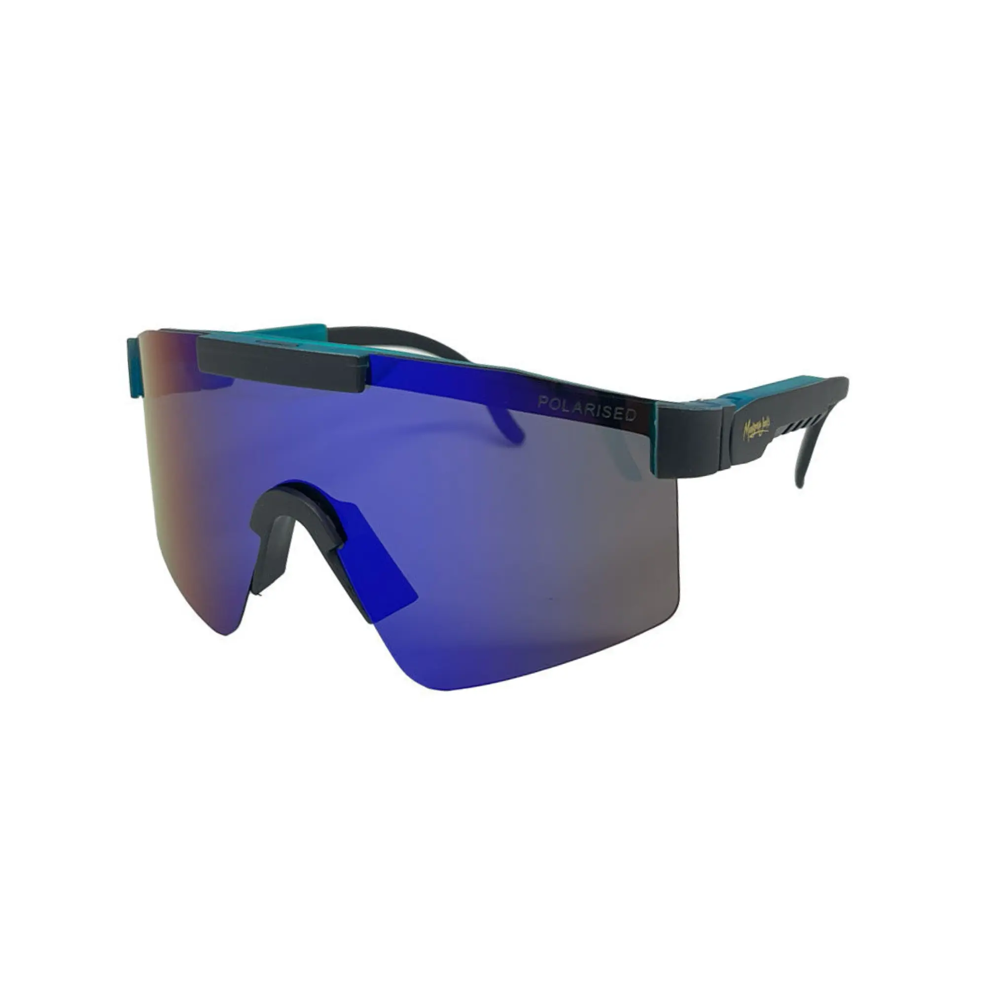 Mangrove Jacks Kids MJK073 C2 Matte Black w Matte Crystal Blue / Blue Revo Polarised Lenses