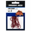 Mangrove Jacks Long Shank Hook Red | Size 2 | 17 Pack