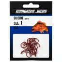 Mangrove Jacks Suicide Hook Red | Size 1 | 15 Pack