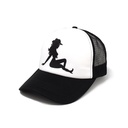 Rocko's Trucker Cap Mud Flap Girl Black/White