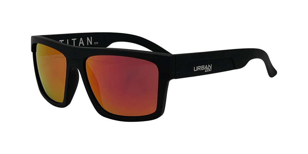 Urban Zoo Titan C13 Matte Black / Black Red Revo Lenses