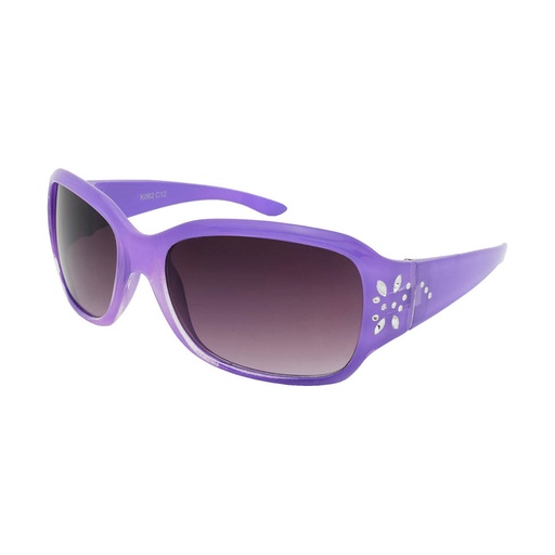 [9337217024903] Kidz K062 C12 Crystal Purple w Silver Butterfly / Smoke Lenses