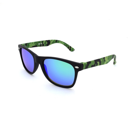 [9337217026211] Kidz K067 C15 Matte Black w Matte Green Camo / Green Revo Lenses