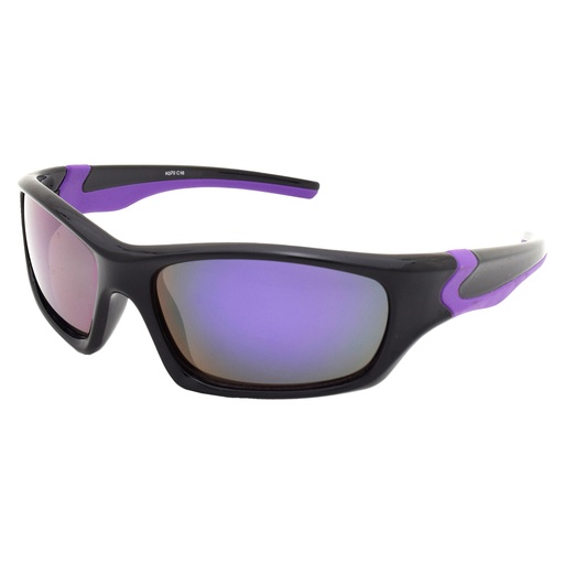 [9337217025405] Kidz K070 C16 Matte Black w Purple Rubber / Purple Revo Lenses