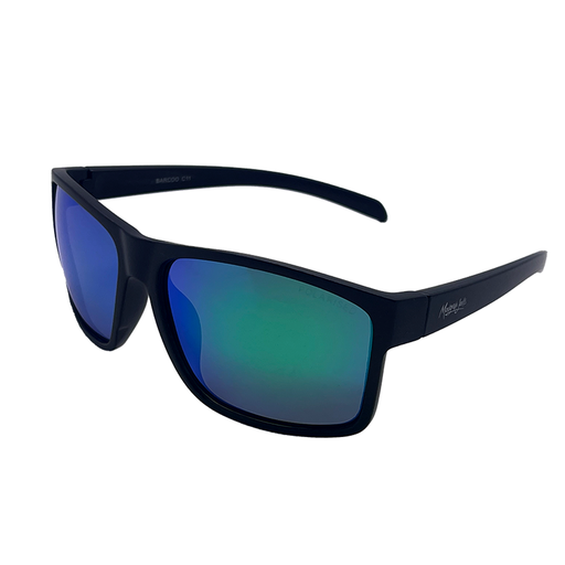 [9340457027092] Mangrove Jacks Barcoo C11 Matte Black / Smoke w Green Revo Polarised Lenses