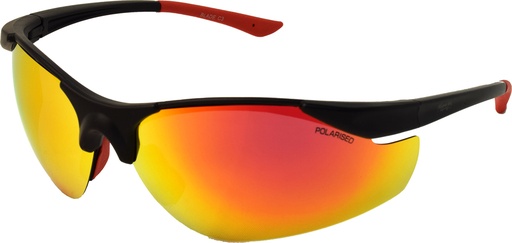 [9340457020475] Mangrove Jacks Blade C3 Matte Black / Red Revo Polarised Lenses
