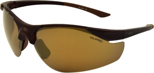 [9340457020499] Mangrove Jacks Blade C6 Matte Crystal Dark Brown / Gold Revo Polarised Lenses