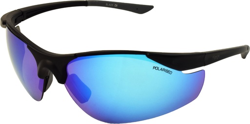 [9340457020505] Mangrove Jacks Blade C8 Matte Black / Ice Blue Revo Polarised Lenses