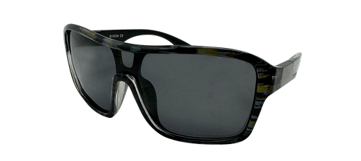 [9337217028581] Mangrove Jacks Byron C9 Crystal Stripe Print w Black Back Spray / Smoke Polarised Lenses