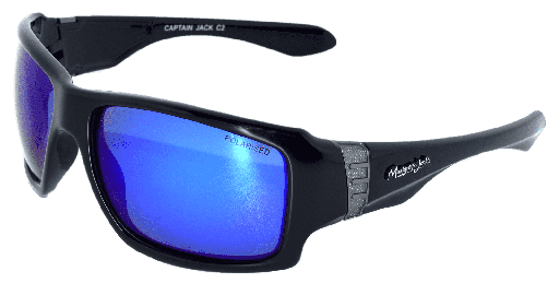 [9340457013415] Mangrove Jacks Captain Jack C2 Black / Blue Revo Polarised Lenses