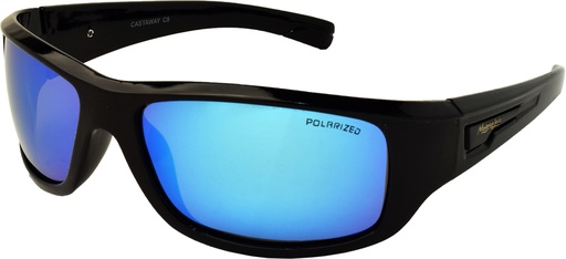 [9340457020628] Mangrove Jacks Castaway C8 Black / Ice Blue Revo Polarised Lenses