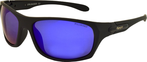 [9340457018885] Mangrove Jacks Crusader C2 Matte Black / Blue Revo Polarised Lenses