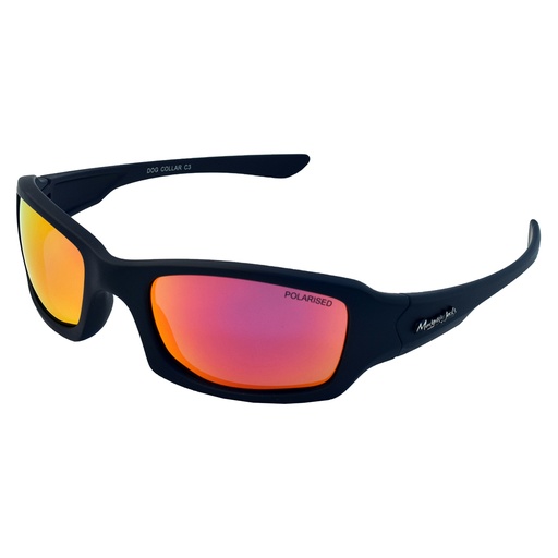 [9340457024619] Mangrove Jacks Dog Collar C3 Matte Black / Red Revo Polarised Lenses