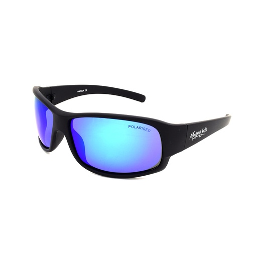 [9340457010841] Mangrove Jacks Hammer C2 Black / Blue Revo Polarised Lenses
