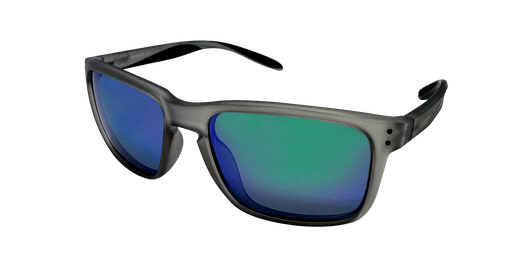 [9337217028536] Mangrove Jacks Holyhead C11 Matte Crystal Smoke / Smoke With Green Revo Polarised Lenses