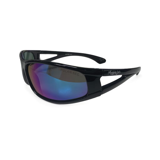 [9340457024831] Mangrove Jacks Kids Gator C11 Shiny Black / Purple Revo Polarised Lenses
