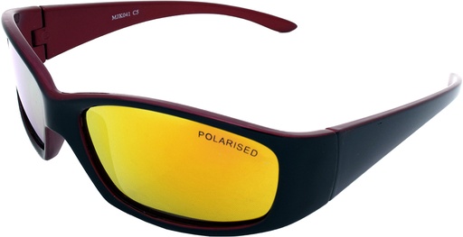 [9337217034377] Mangrove Jacks Kids MJK041 C5 Black & Red / Red Revo Polarised Lenses