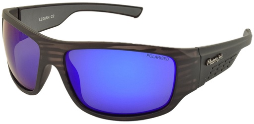 [9340457018748] Mangrove Jacks Legian C2 Matte Crystal Grey / Blue Revo Polarised Lenses