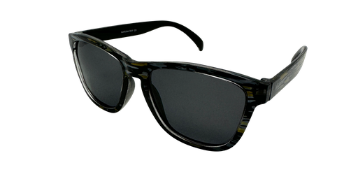 [9337217028468] Mangrove Jacks Marina Bay C9 Crystal Stripe Print w Black Back Spray / Smoke Polarised Lenses