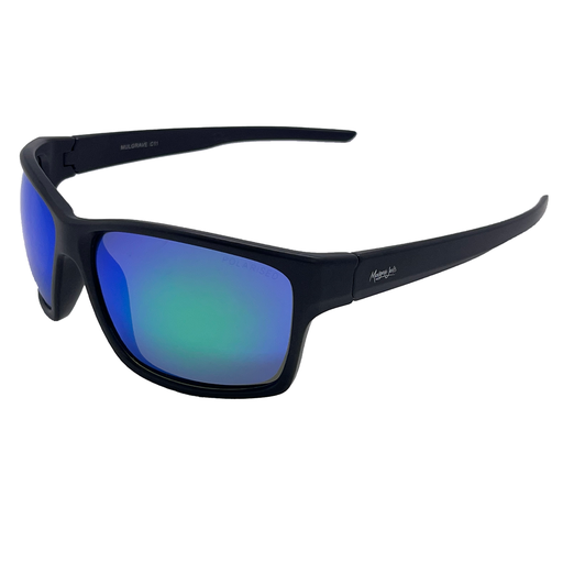 [9340457027214] Mangrove Jacks Mulgrave C11 Matte Black / Smoke w Green Revo Polarised Lenses
