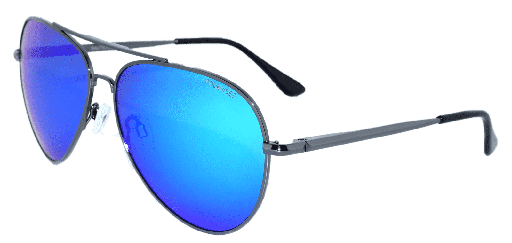 [9340457012142] Mangrove Jacks Nautical C2 Gunmetal / Ice Blue Revo Polarised Lenses