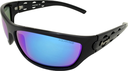 [9340457015143] Mangrove Jacks Phantom C8 Black / Ice Blue Revo Polarised Lenses