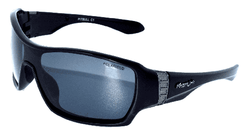 [9340457013453] Mangrove Jacks Pitbull C1 Black / Smoke Polarised Lenses