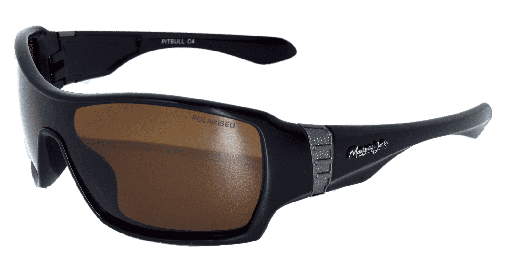 [9340457013484] Mangrove Jacks Pitbull C4 Black / Brown Polarised Lenses