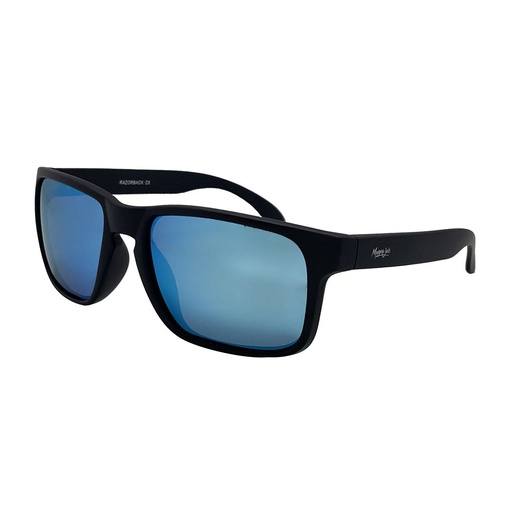 [9340457016379] Mangrove Jacks Razorback C8 Matte Black / Ice Blue Revo Polarised Lenses
