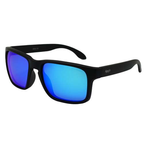 [9340457024213] Mangrove Jacks Reno C8 Matte Black / Ice Blue Revo Polarised Lenses