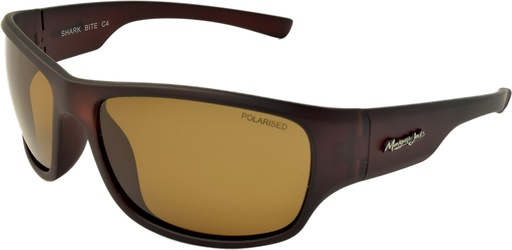 [9340457019691] Mangrove Jacks Shark Bite C4 Matte Crystal Dark Brown / Brown Polarised Lenses