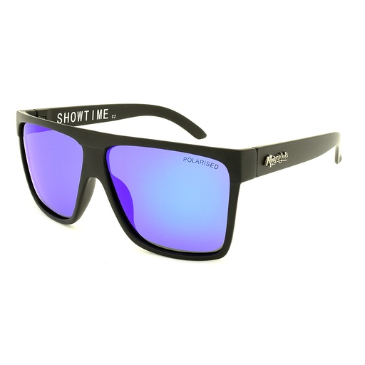 [9337217005742] Mangrove Jacks Showtime C2 Matte Black / Blue Revo Polarised Lenses