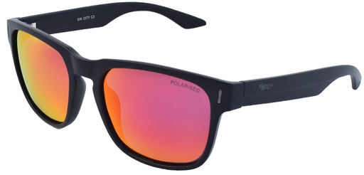 [9340457020376] Mangrove Jacks Sin City C3 Matte Black / Black Red Revo Polarised Lenses