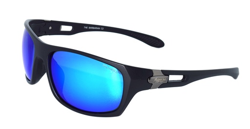 [9340457012852] Mangrove Jacks The Barbarian C2 Matte Black / Ice Blue Revo Polarised Lenses