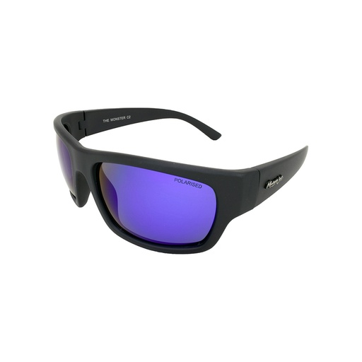 [9340457013811] Mangrove Jacks The Monster C2 Black / Blue Revo Polarised Lenses