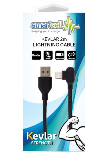 [9337217009146] Smartcell Kevlar Lightning Cable | 2m