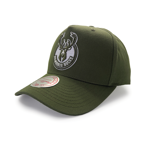 [197932363867] Mitchell & Ness Milwaukee Bucks NBA Classic Red Core Sport Olive OSFM MNMB2002