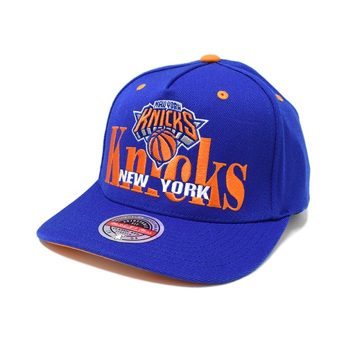 [196294560884] Mitchell & Ness New York Knicks NBA On Top Pinch Royal OSFM MNNK21108