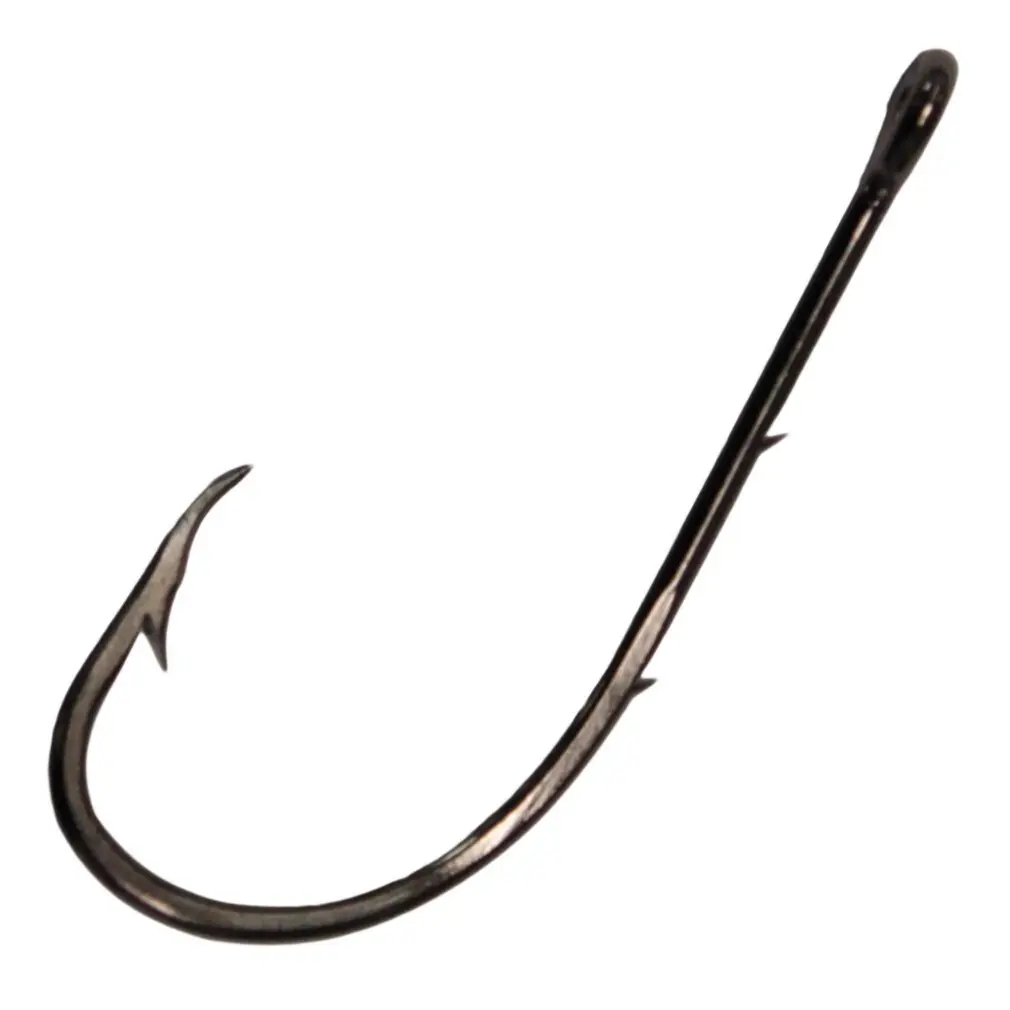 [7021560046171] Mustad Beak Baitholder Hook Black | Size 1/0 | 8 Pack