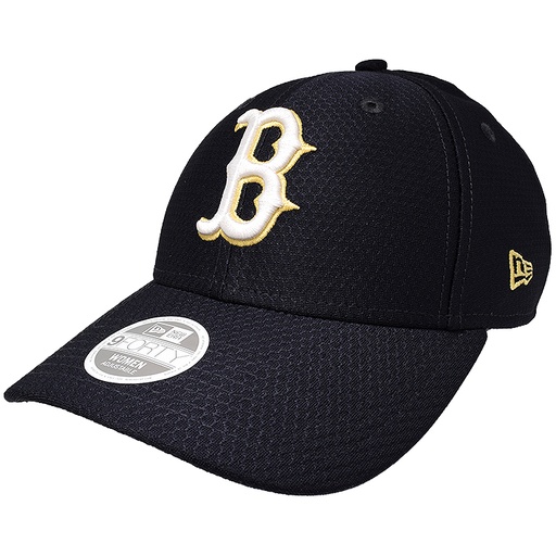 [194456315655] New Era Boston Red Sox 9Forty Women Hex Gold Pop Navy OSFM
