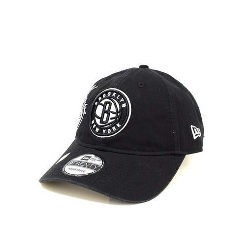 [196172364337] New Era Brooklyn Nets 9Twenty Back Half 2022 Black/White OSFM