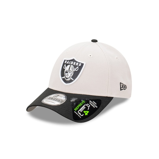 [197884206533] New Era Las Vegas Raiders 9Forty Repreve Stone OSFM