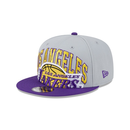[197371022783] New Era Los Angeles Lakers 9Fifty Tip Off 2023 Grey OSFM