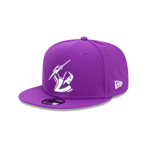 [196312468338] New Era Melbourne Storm 9Fifty Grey Undervisor Purple OSFM