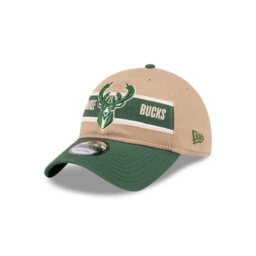 [197883891327] New Era Milwaukee Bucks 9Twenty Draft 2024 Camel Khaki OSFM