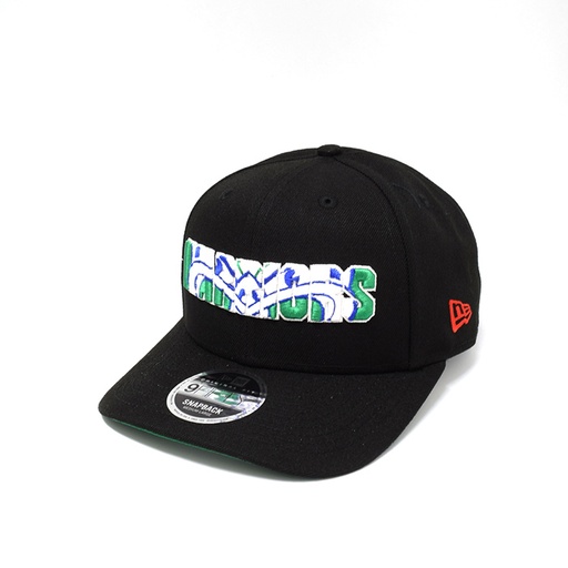 [196312467980] New Era New Zealand Warriors 9Fifty Original Fit Team Infill Green M/L