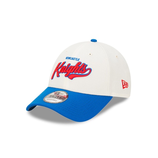 [198357387223] New Era Newcastle Knights 9Forty Two Tone Script Beige OSFM