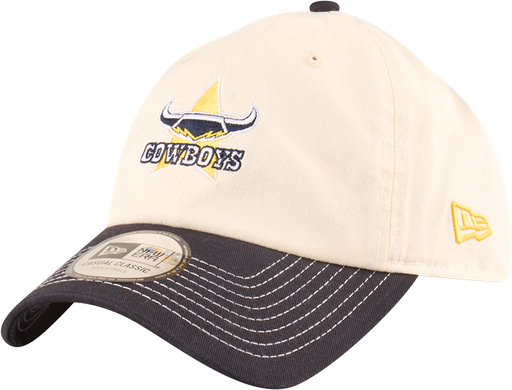 [198581939113] New Era North Queensland Cowboys Casual Classic Two Tone Chrome Contrast Beige OSFM